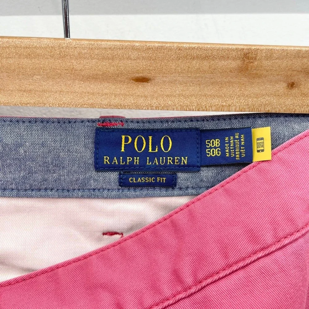 Polo Ralph Lauren Classic Fit Shorts Mens 50B Nantucket Red Big & Tall Preppy‎